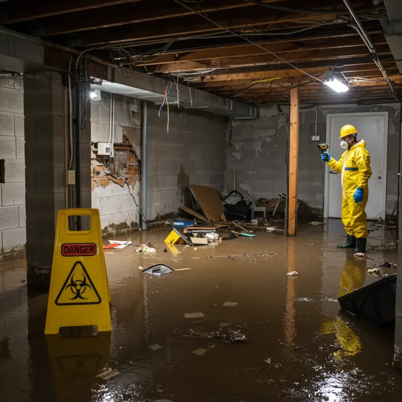 Flooded Basement Electrical Hazard in Napanoch, NY Property